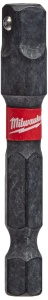 Insertie cu clic Milwaukee Shockwave 14 Zoll, Sechskant la 14 Zoll Vierkant, flexibila - Img 2