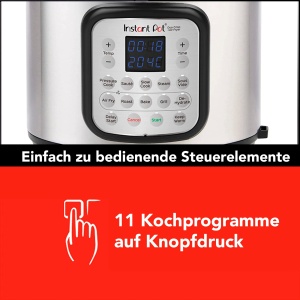 Instant Pot Duo Crisp + Air Fryer 11 in 1 Multicooker electric 7.6 L - Oala sub presiune, Friteuza cu aer, Aragaz lent, Abur, Deshidratator cu gratar, Pastrati la cald si coaceti, otel inoxidabil - Img 4