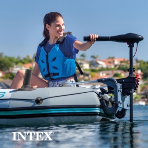 Intex 68624EP Kit de montare a motorului, suport pentru motor exterior, Motoare de pana la 3,0 CP, Metal - Img 5