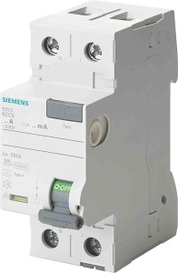 Intrerupator de protectie Siemens SENTRON 2-polig 63A 30mA Tip A