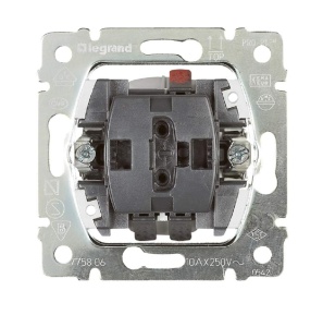 Intrerupator Jaluzele Legrand Creo, cu blocare electrica si mecanica, 775804
