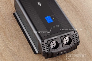 Inversor de tensiune AEG 600 W, 12 V DC la 230 V AC, cu control prin aplicatie - Img 12