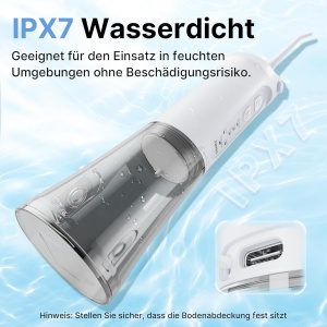 Irigator oral TUREWELL, 310ML, 5 moduri, 4 duze, IPX7 - Img 6