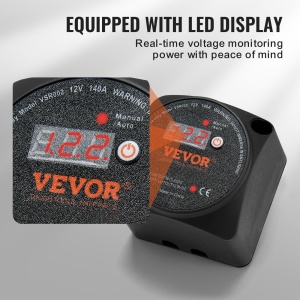 Isolator dublu baterie VEVOR VSR002, 12V, 140A, mod manual si automat - Img 3