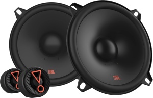 JBL Speaker Car Stage3 507CF - 135 Watt 2-Way Components Set de cutii pentru difuzoare auto de la Harman Kardon - 13cm / 130mm / 5" Difuzor incorporat fara grila si tweeter de 3,25 cm, negru