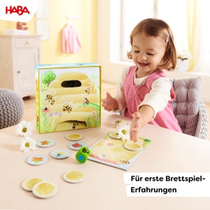 Joc cooperativ HABA Hanni Honigbiene cu figurina din lemn si zar colorat - Img 6