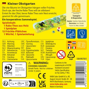 Joc cooperativ HABA Kleiner Obstgarten - pentru 1-4 jucatori, 3 ani, 5-10 minute - Img 7