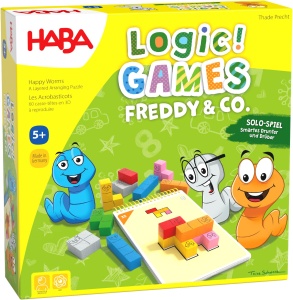 Joc de Logica HABA Freddy Co. 60 Sarcini, Din Lemn, pentru Copii de la 5 Ani