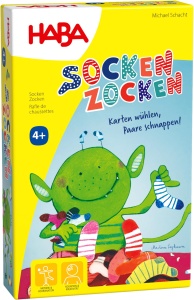 Joc de societate HABA Socken Zocken - joc de cautare si colectare, 2-6 jucatori, 10 minute