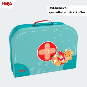 Joc de societate HABA Verificarea animalelor Set cu 4 animale si 12 placute medicale - Img 5