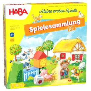 Jocuri de societate HABA Set ferma, 10 jocuri, pentru 1-3 copii, ab 2 ani
