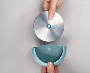 Joseph Joseph Duo Pizzaschneider Rola de taiat pizza cu protectie pentru lama Teal - Img 4