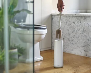 Joseph Joseph Flex 360 Perie de WC cu suport Anti-Trop Anti-Blocaj Beige - Img 3