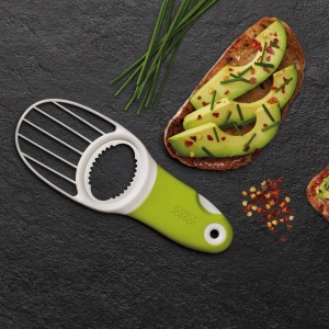 Joseph Joseph GoAvocado, Instrument de avocado 3 in 1 cu maner moale, verde - Img 6