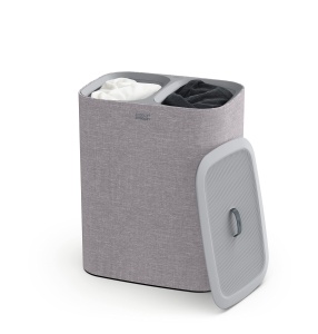 Joseph Joseph Tota 90L Cos de rufe cu capac gri cu separare haine