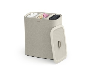 Joseph Joseph Tota Trio 90L Cos de rufe cu 3 compartimente Ecru Beige