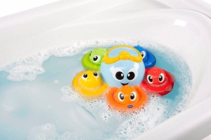 Jucarie baie copii Chicco Oktopus multicolora 6-36 luni cu efect de ploaie si pesti stropitori - Img 2