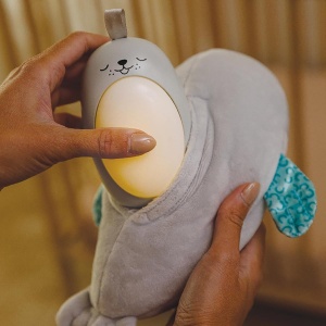 Jucarie de plus cu lumina Infantino Robbe, abtibilduri, 8 melodii, 5 sunete naturale - Img 6