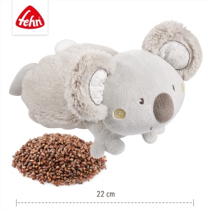 Jucarie de plus Fehn Warming Animal Koala - Perna linistitoare cu seminte de struguri pentru bebelusi in aspect dragut de animal de plus Koala - Perna de caldura Jucarie de plus calda pentru relaxare pentru bebelusi si copii mici de la 0+ luni - Img 5