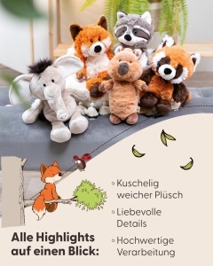 Jucarie de plus NICI Fuchs Fridalie 25cm portocaliu materiale reciclate - Img 4
