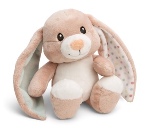 Jucarie de plus NICI Hase Fjella 25cm roz din colectia MyFirstNICI cu aripioare albe