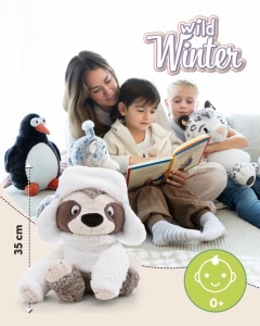 Jucarie de plus NICI Izzy Icetumbler 35cm bej material reciclat - Img 2