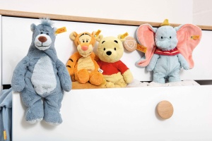 Jucarie de plus Steiff Dumbo 30 cm, culoare hellblau, pentru copii - Img 4