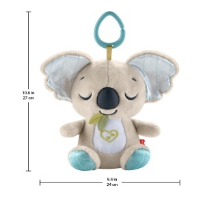 Jucarie din plus Koala Fisher-Price JBD65 cu muzica si alb zgomot, pentru bebelusi - Img 3