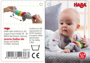 Jucarie din Stofa HABA 304771 Dackel cu Rattermotor pentru Bebelusi - Img 5