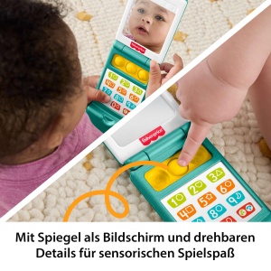 Jucarie educativa Fisher-Price Klapphandy pentru bebelusi, 12 butoane, multilingv - Img 6