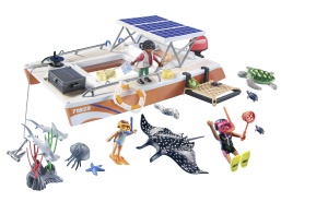 Jucarie educativa PLAYMOBIL Wiltopia 71623, platforma recif de corali, 67 piese - Img 6