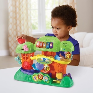 Jucarie educativa VTech Baby Kugelbahn-Baumhaus, 4 bile, culori vibrante - Img 4