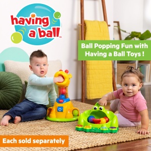 Jucarie interactiva Bright Starts Poppin Ball Frog lumini si sunete pentru copii 6 luni - Img 9