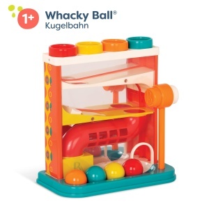 Jucarie interactiva cu bile si ciocan B. toys Whacky Ball, multicolor, pentru copii 12 luni - Img 3
