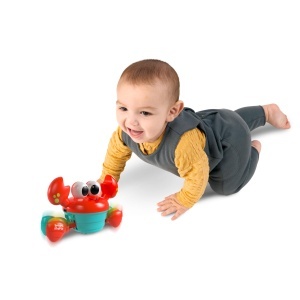 Jucarie interactiva pentru bebelusi Bright Starts Crab, muzica si dans, rosu - Img 7