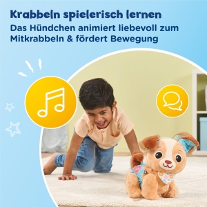 Jucarie interactiva VTech Krabbel-mit-mir-Hundchen pentru bebelusi 9-36 luni - Img 2