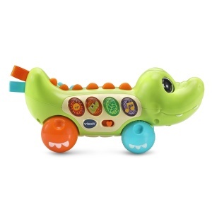 Jucarie interactiva VTech - Krokodil cu muzica, 4 butoane colorate, pentru 6-36 luni - Img 3