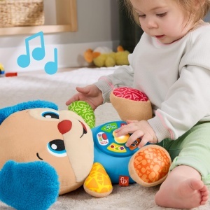 Jucarie muzicala din plus Fisher-Price Hundchen, 5 butoane, 3 niveluri de invatare - Img 2