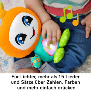 Jucarie muzicala interactiva Fisher-Price DJ Groovin Go cu lumini si sunete, pentru bebelusi - Img 3