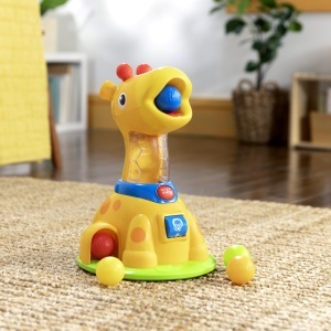 Jucarie pentru bebelusi Bright Starts Giraffe, 5 bile colorate, muzica si lumini, 6 luni - Img 9