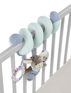 Jucarie pentru bebelusi Sterntaler 6612000, Esel Emmi, Multicolor, cu Rassel - Img 2