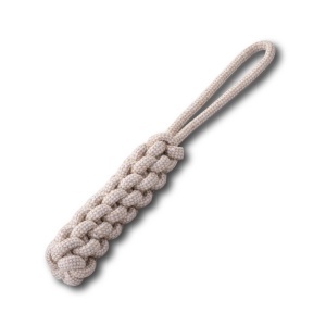 Jucarie pentru caini Fackelmann Seil 40 cm, Culoare Bej, Din Bumbac Rezistent