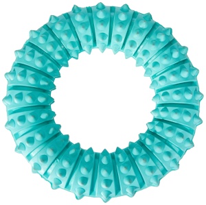 Jucarie pentru caini TRIXIE Denta Fun Ring, din cauciuc natural, cu gust de menta, 12 cm