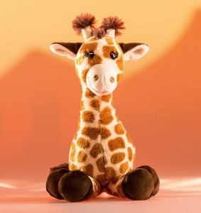 Jucarie Plush Giraffa Bahati Schaffer, 28 cm, Culoare Maro - Img 5