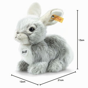 Jucarie Plush Iepure Steiff Dormili Hase 21 cm Culoare Gri - Img 4