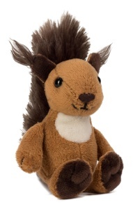 Jucarie Plush Magnetica Schaffer Luzy, 12x6x8 cm, Maro