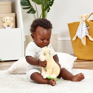 Jucarie senzoriala Simba Disney Baby, cu inel gingival, galben, ultra-moale - Img 4