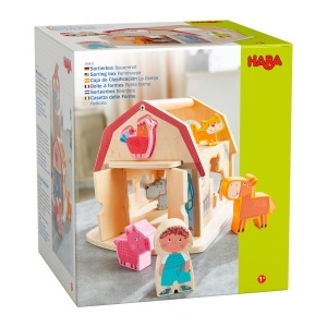 Jucarie Sortare HABA 306625 - Ferma, 6 Figurine, Din Lemn, 21 x 17,6 x 17,8 cm - Img 9