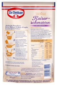 Kaiserschmarrn Dr.Oetker, 7 pachete x 165 g, cu rosii - Img 2