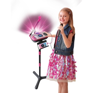 Karaoke VTech Kidi Super Star DJ Studio roz - 10-in-1 pentru copii - Img 7